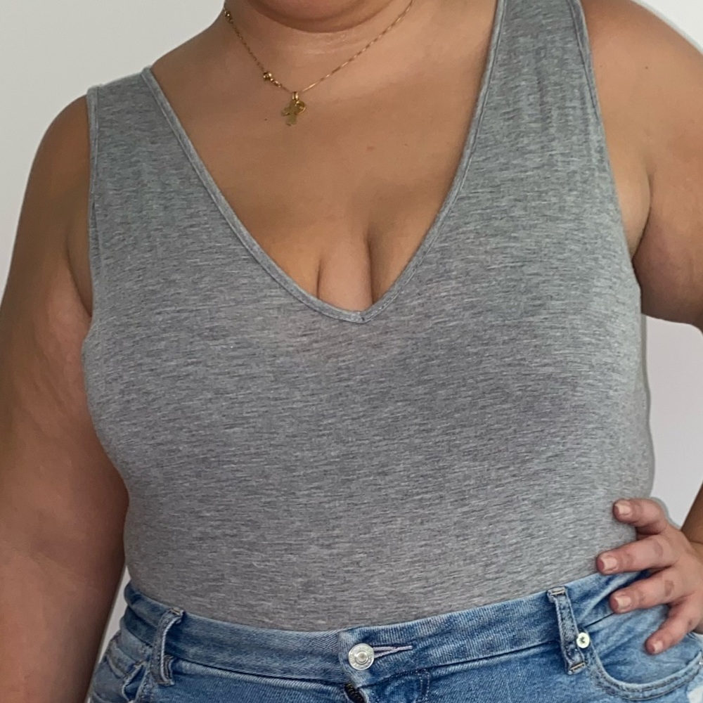 Grey bodysuit
